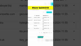 Blazor QuickGrid Filtering Pagination Sorting  dotnetcore blazor [upl. by Walcott]