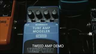 Behringer TM300 Tube Amp Modeler  Tweed Type [upl. by Laraine]