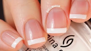 The EASIEST French Manicure Nail Tutorial Ever No Special Tools Needed  KELLI MARISSA [upl. by Kristin]