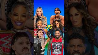 Dominik Mysterio Liv Morgan Bianca Belair VS Jey Uso Rhea Ripley Nia Jax 👿 wwe shorts [upl. by Deron]