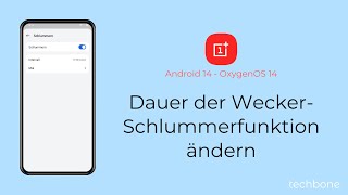 Dauer der WeckerSchlummerfunktion ändern  OnePlus Android 14  OxygenOS 14 [upl. by Kcirddes764]