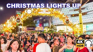 Orchard Road Christmas Lights Up 2024  Singapore Iconic Christmas Street Tour 🇸🇬🎄🎅 [upl. by Fanning604]