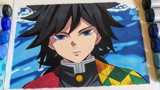 Drawing TOMIOKA GIYU  Kimetsu no Yaiba [upl. by Allveta]