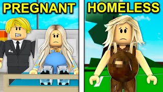 Pregnant AND Homeless Roblox Brookhaven [upl. by Dagmar36]