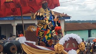 Coronation and rich display of Ghanaian culture Gomoa Tarkwa akwAmbo festival 2024 [upl. by Renny]