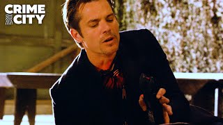 Raylan Gets Tased in Investigation  Justified Timothy Olyphant [upl. by Cosetta]