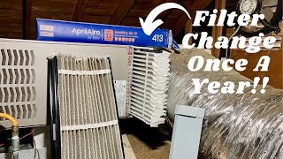 How To Install AprilAire 413 HVAC Filter [upl. by Ahsiken]