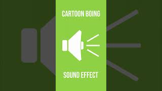 Cartoon Boing Sound Effect [upl. by Drahnreb149]