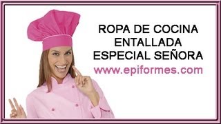 Ropa de cocina entallada especial para señora [upl. by Akilegna903]