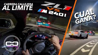 CAMARO ZL1 VS BMW M240I G42 STAGE 2  CARRERAS CALLEJERAS PROBANDO CARROS AL LIMITE CUAL GANA [upl. by Neerod160]