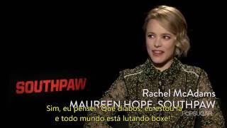 Entrevista sobre Southpaw  Rachel McAdams LEGENDADA [upl. by Retsbew]