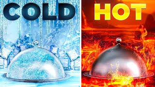 Pick a Dish  Hot Or Cold Edition 🥵🥶  Food Challenge [upl. by Ynnavoeg871]