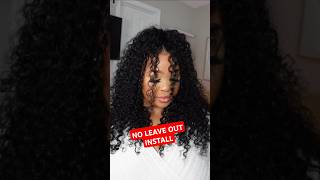 NO LEAVE OUT INSTALL 😍 No Lace No Glue EasiContour VPart Unice  Beginner Friendly unicehair [upl. by Akkahs996]