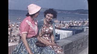 Biarritz resort town South West France 1959 [upl. by Aihsoj]