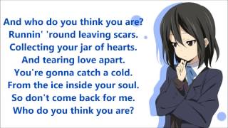 Nightcore  Jar Of Hearts Lyrics [upl. by Seka]