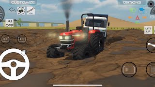 Rusin tank ne truck 🚚 ki Lorri ko 🙄🤩🤩daldal se nikala ✅🤔Indian vehicle game 📢🤩🤩 [upl. by Twelve]