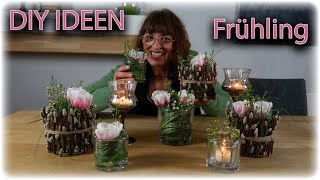 NATÜRLICHE DIY IDEEN  EINFACH eine SCHNELLE DEKO zaubern  mit TULPEN und ZWEIGEN [upl. by Ariahay]