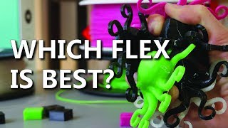 Flexible 3D Printing Filaments Tested  Which Flex is Best [upl. by Loftis]