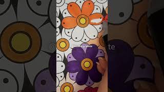 🧡​ Coloring orange flower  Coloreando flor naranja 🧡​ librosparacolorear mandalacoloring [upl. by Chelsae451]