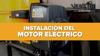 Instalación de motor eléctrico en revolvedora VEKCER de 12 saco [upl. by Wales]