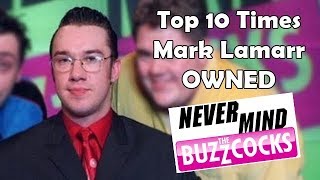 Top 10 Times Mark Lamarr Owned quotNever Mind The Buzzcocksquot [upl. by Kedezihclem854]