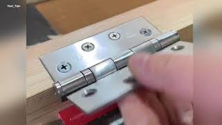 How to Install Door Hinges  Very Easy Method [upl. by Nnylarak]