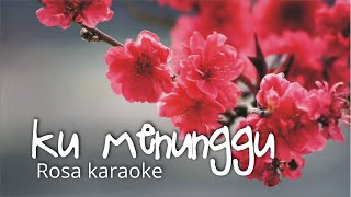 KU MENUNGGU ROSSA  KARAOKE [upl. by Glendon950]