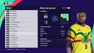 PES 2021 MALI NT players real name amp rates [upl. by Grange841]