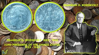 1 Dime quotRoosevelt Silver Dimequot  United States  1963  90Silver youtube [upl. by Hsemar]