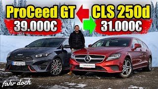 KIA ProCeed GT NEU gegen Mercedes CLS 250d GEBRAUCHT  Duell der Shooting Brakes  Fahr doch [upl. by Xxam656]