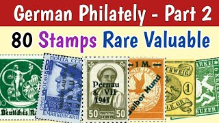 Rare German Stamps Worth Money  Part 2  80 Most Valuable Postage Stamps Of Germany [upl. by Mitran]