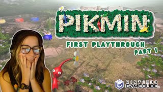 starting my first playthrough of pikmin on gamecube LETS GET 100 Days 1  9 [upl. by Sussna]