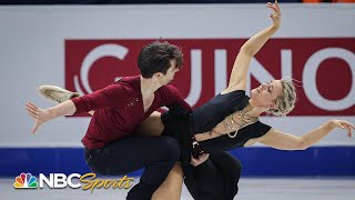 Hubbell and Donohue clinch ice dance silver in Italy despite slipup  NBC Sports [upl. by Standush280]