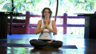 Yoga Morning Heart Expanding Practice  Intermediate Yoga Class  Full Length 49 minutes [upl. by Nnaeoj]