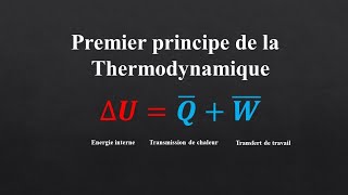 Exercice corrigé sur le 1er principe de la thermodynamique physique supprépa [upl. by Adalia]