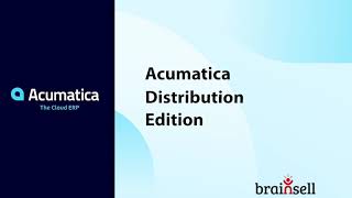 Acumatica Distribution Edition  Product Tour [upl. by Atinrahc]