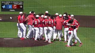 Last Outs of 2021 NCAA Auburn NY Baseball Regional Cortland vs Tufts [upl. by Lamoureux]