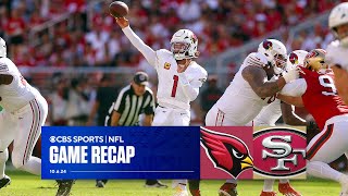 Cardinals STUN Niners with 4th quarter comeback snap 2game losing streak  Game Recap [upl. by Ahsatak]