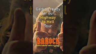 Getting ready for our ⚡️ Highway to Hell Tour ⚡️ BAROCK  THE ACDC TRIBUTE SHOW [upl. by Adiarf]