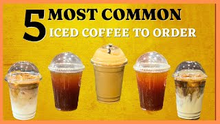 Quick Beginnings Guide to make or order for Delicious Cold iced Coffee in cafemochacaramel latte [upl. by Aihtela]