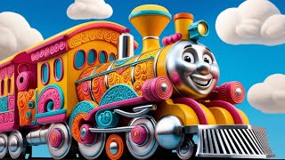 Humpty Dumpty train video cartoon video colourful train made for kids [upl. by Markman]