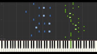 Pasquinade Op59 1869  Louis Moreau Gottschalk Synthesia Tutorial [upl. by Leahsim300]