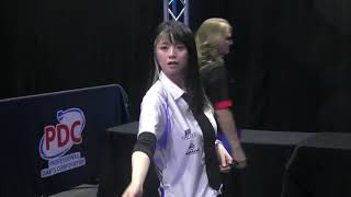 Yukie Sakaguchi v Trina Gulliver  PDC Womens Series Event 9  Round 1 [upl. by Marriott]