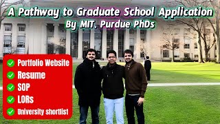 How to apply for graduate school  By MIT Purdue PhDs  5course bundle [upl. by Dibru658]