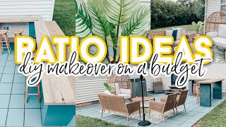 DIY Patio Makeover on a Budget 2021 [upl. by Gurias]