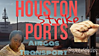 Houston strike portsAirgas transport hazmattrucker [upl. by Akirderf649]