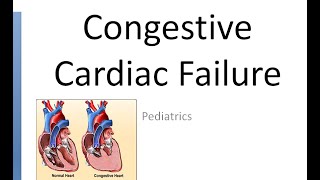 Pediatrics 400 Congestive Cardiac Failure Symptom Cause Child Treatment Heart digoxin Digitalization [upl. by Shuma]