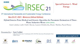 50  Hybrid Interior Point Method and Genetic Algo for Parameter Estim of 3Phase Indu Motor [upl. by Ninel]