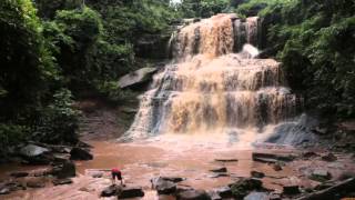 Kintampo Falls after a massive rain [upl. by Sirrep]