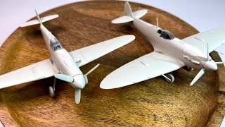 Building Messerschmitt Bf 109G10 and Spitfire MkV  172 REVELL [upl. by Weirick]